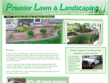 Tablet Screenshot of premierlawn.com